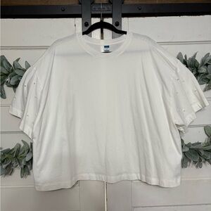 Old Navy Pearl Sleeve Boxy Tee